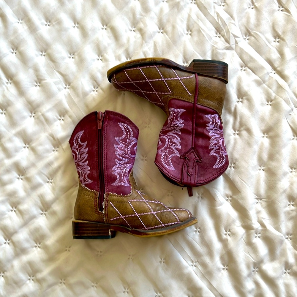 Girls Roper Zip up boots